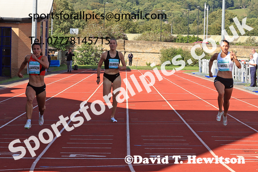 Heptathlon 200 metres, 2025 EAP International Combined Events, Hexham, Northumberland.  Photo: David T. Hewitson/Sports for All Pics